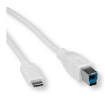 USB CABLE Type-C male to USB 3.2 Gen1 type-B male white 1.8m