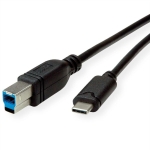 USB CABLE Type-C male to USB 3.2 Gen1 type-B male black 1.8m