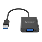Orico αντάπτορας USB 3.0 σε VGA UTV-BK, 1080p, 15cm, μαύρος