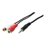 LogiLink Stereo Audio Cable 3.5mm male - 2x RCA female 1.5m