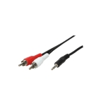 Cable Audio 3.5mm M/2xRCA M 5m Logilink