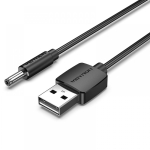 VENTION USB To DC 3.5mm Barrel Jack Power Cable 1M,Black