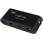 Logilink Hub USB + PSU Black v.7.0