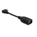 Adapter USB micro B Male 90/USB A Female OTG 11cm