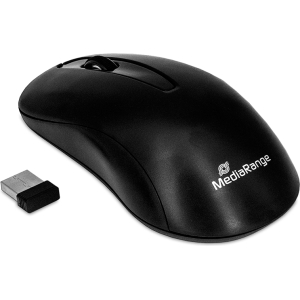 MediaRange Optical Mouse 3-Button Black Wireless
